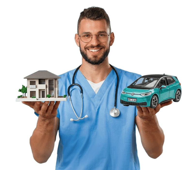 Medizinisches Fachpersonal mit Benefits wie Dienstwagen, Unterkunft und Kostenübernahme in der Zeitarbeit