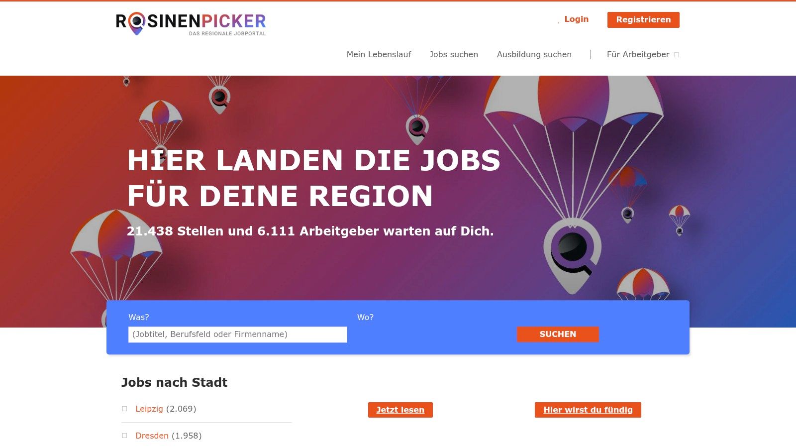 LVZ Jobbörse / Rosinenpicker