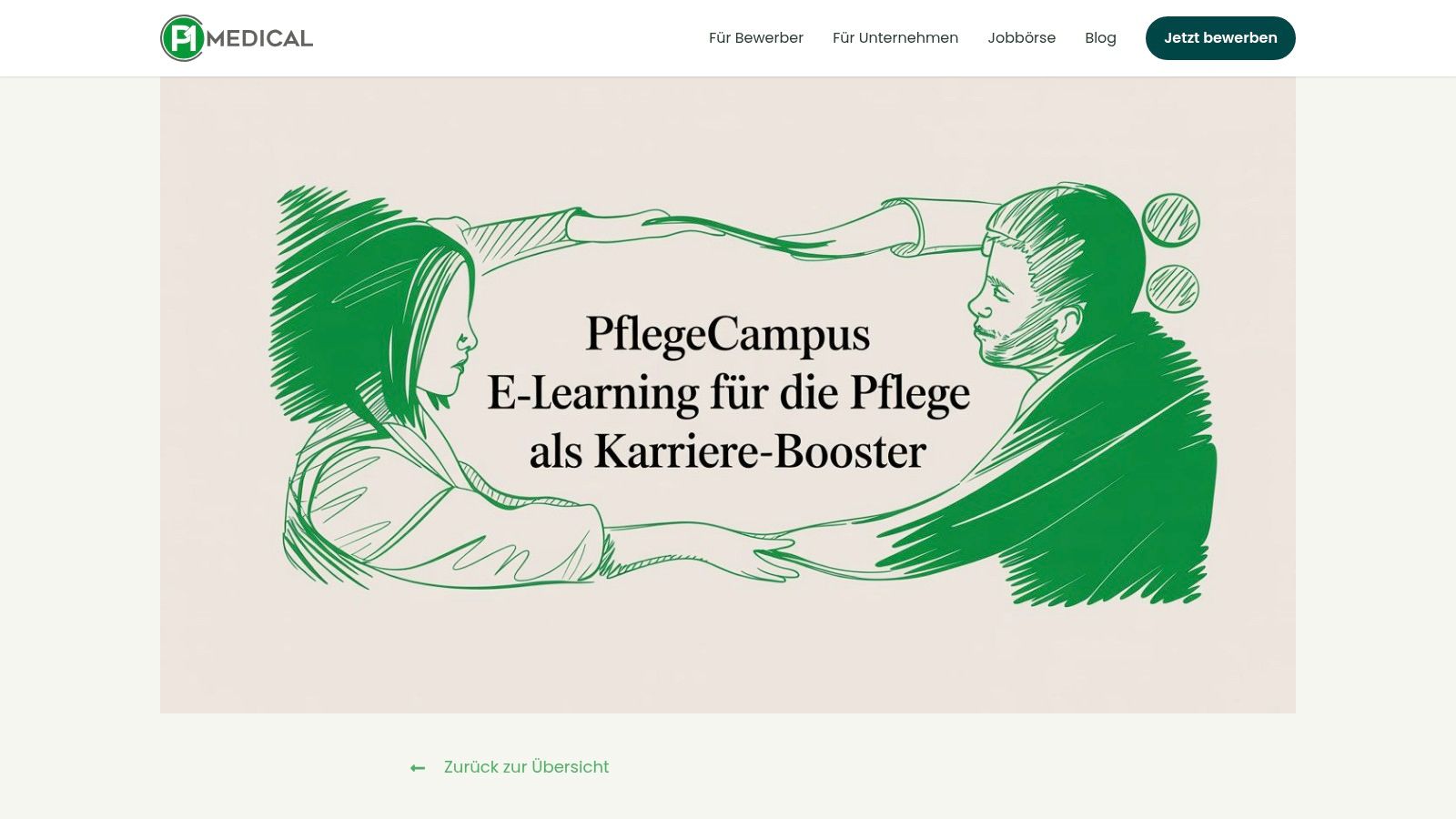 Pflegecampus E-Learning für die Pflege: Ihr Weg zu mehr Gehalt und Anerkennung