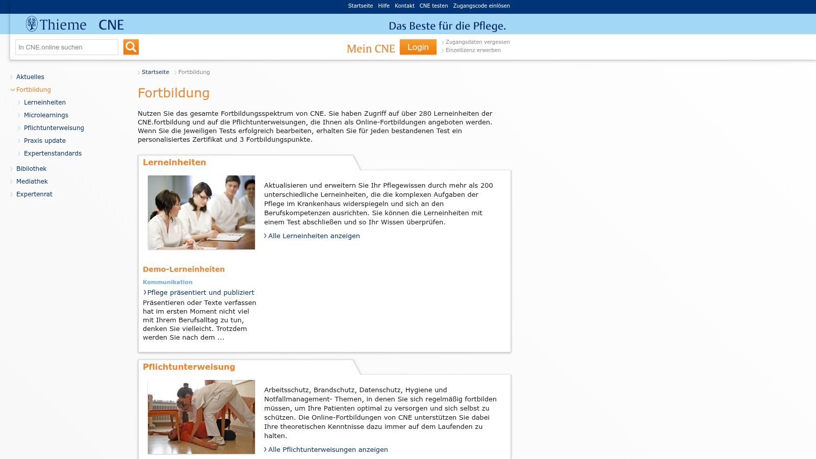 Thieme CNE, Certified Nursing Education